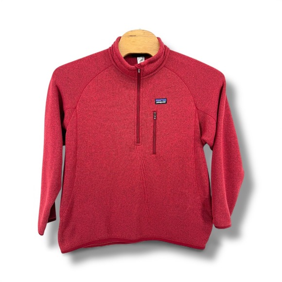Patagonia Other - Patagonia Red Fleece Quarter Zip Pullover Men's Size L